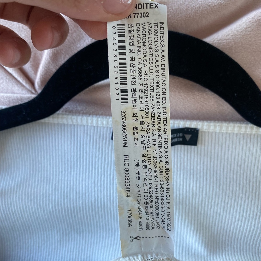 Zara Long Sleeve Crop Top With Draw String - image 4